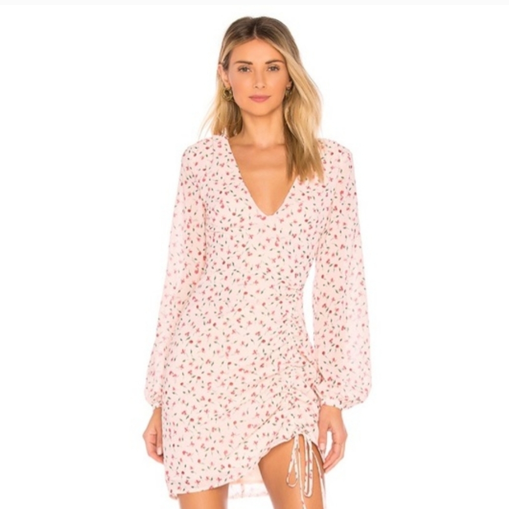 Revolve L'Academie Pink Floral Dress